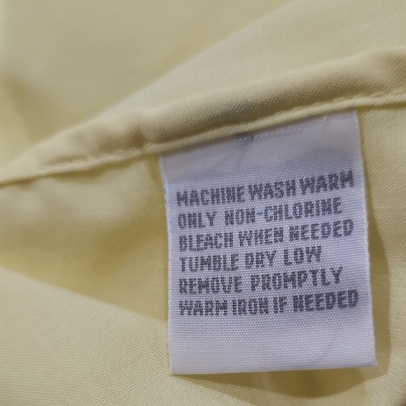 Foxcroft Yellow Blouse Classic Fit Wrinkle Free Formal Work - Picture 11 of 12